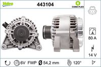 Generator / Alternator VALEO, Cod: 443104