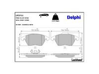 комплект спирачно феродо, дискови спирачки