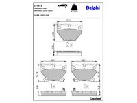 комплект спирачно феродо, дискови спирачки