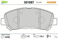 Bremsbelagsatz, Scheibenbremse