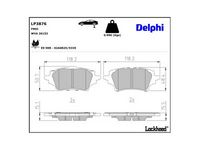 комплект спирачно феродо, дискови спирачки