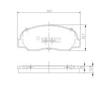 комплект спирачно феродо, дискови спирачки