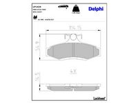 комплект спирачно феродо, дискови спирачки
