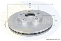Disc frana COMLINE, Cod: ADC0145V
