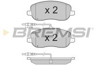 Комплект спирачно феродо, дискови спирачки BP3028 BREMSI