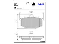 комплект спирачно феродо, дискови спирачки