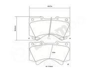 BREMBO High performance remblokkenset 3