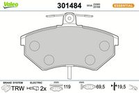 Bremsbelagsatz, Scheibenbremse