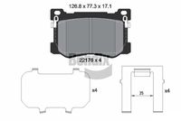 комплект спирачно феродо, дискови спирачки