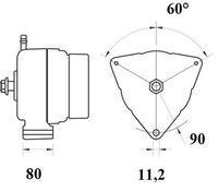 Thumbnail - Dynamo / alternator - MG806 - MAHLE
