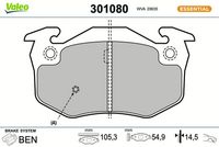 Bremsbelagsatz, Scheibenbremse