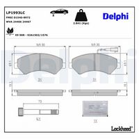 Комплект спирачно феродо, дискови спирачки LP1993LC DELPHI