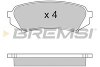 Комплект спирачно феродо, дискови спирачки BP2899 BREMSI