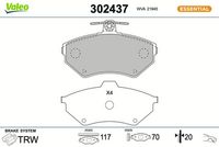 Bremsbelagsatz, Scheibenbremse