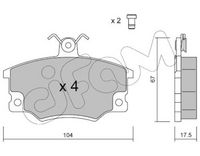Set placute frana,frana disc CIFAM, Cod: 822-030-1