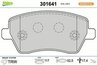 Bremsbelagsatz, Scheibenbremse