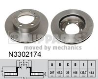 Disc frana NIPPARTS, Cod: N3302174