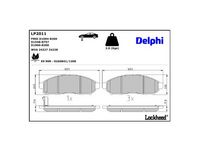 комплект спирачно феродо, дискови спирачки