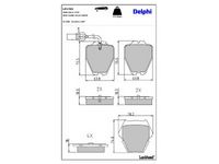 комплект спирачно феродо, дискови спирачки