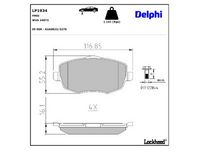комплект спирачно феродо, дискови спирачки