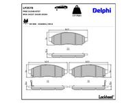 комплект спирачно феродо, дискови спирачки