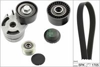 Set curea transmisie cu caneluri Schaeffler INA, Cod: 529 0012 22