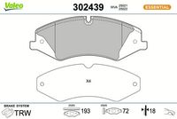 Bremsbelagsatz, Scheibenbremse