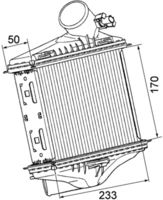 Thumbnail - Intercooler, inlaatluchtkoeler - CI174000P - MAHLE