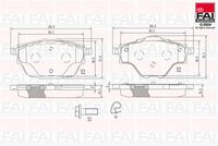 комплект спирачно феродо, дискови спирачки