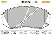 Bremsbelagsatz, Scheibenbremse