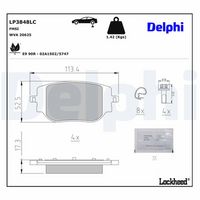 комплект спирачно феродо, дискови спирачки