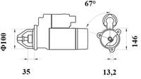 Thumbnail - Startmotor / starter - MS650 - MAHLE