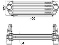 Thumbnail - Intercooler, inlaatluchtkoeler - CI168000P - MAHLE