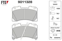 Bremsbelagsatz, Scheibenbremse
