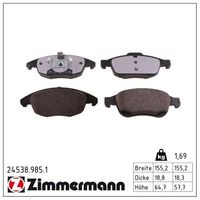 комплект спирачно феродо, дискови спирачки