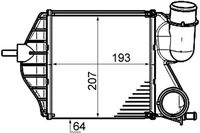 Thumbnail - Intercooler, inlaatluchtkoeler - CI459000P - MAHLE