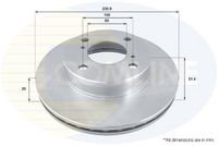 Disc frana COMLINE, Cod: ADC0276V