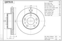 Disc frana AISIN, Cod: Q6F953S