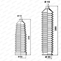 Kit burduf bieleta directie MOOG, Cod: K150088