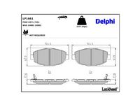 комплект спирачно феродо, дискови спирачки
