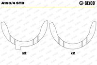 Saiba distantier, arbore cotit GLYCO, Cod: A193/4 STD
