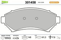Bremsbelagsatz, Scheibenbremse