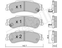 Bremsbelagsatz, Scheibenbremse