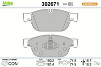 Bremsbelagsatz, Scheibenbremse