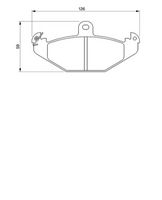 комплект спирачно феродо, дискови спирачки
