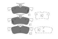 комплект спирачно феродо, дискови спирачки