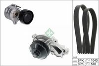Pompa apa + Set curea transmisie cu caneluri Schaeffler INA, Cod: 529 0604 30