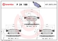 комплект спирачно феродо, дискови спирачки