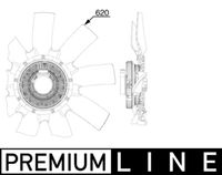 Thumbnail - Koelventilatorwiel - CFF524000P - MAHLE