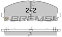 Комплект спирачно феродо, дискови спирачки BP3543CE BREMSI
